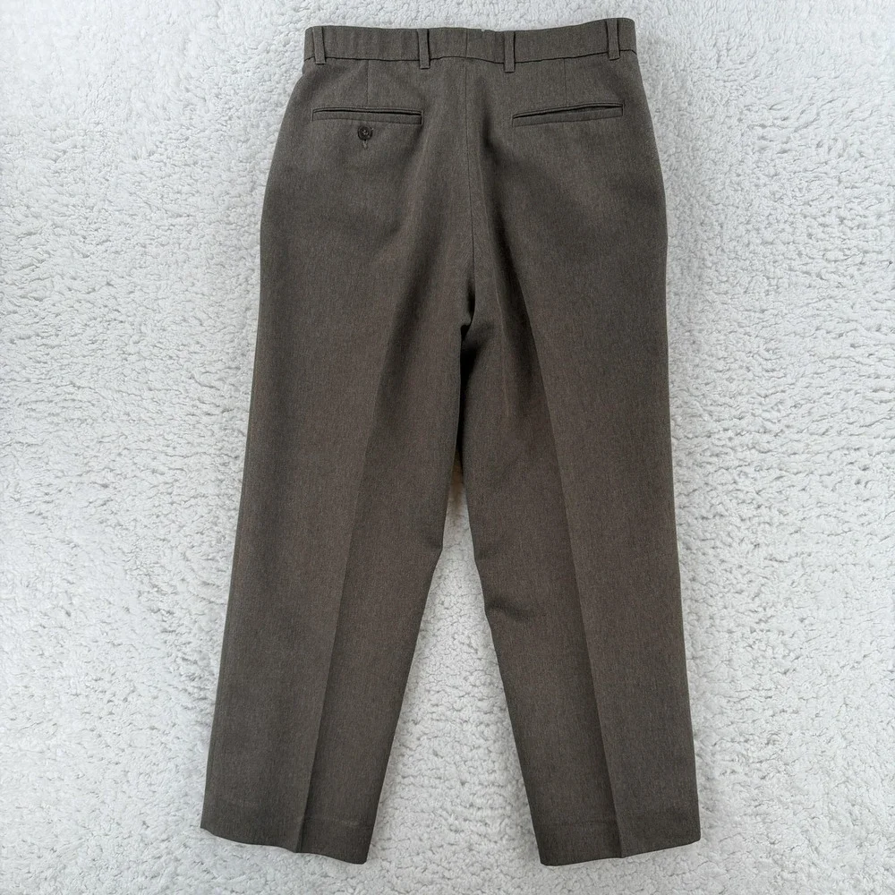 Vintage Levis Action Slacks Pants‎ Mens 32x30 (32x26) Brown Flat Front Dress